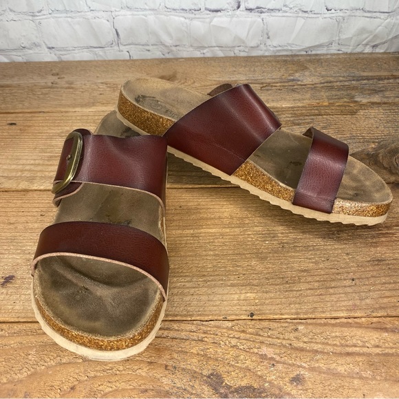 Björndal Women’s Big Buckle Candace Slip On Sandals Size 10 - Picture 2 of 8